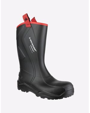 Dunlop Purofort+ Rugged Full Safety Wellingtons - Black