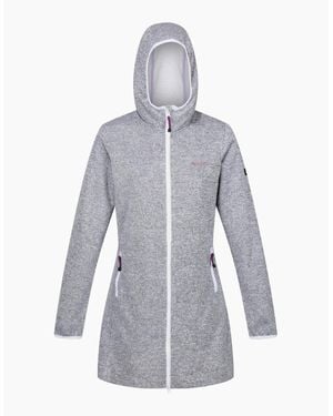 Regatta Ladies Bloomfield Marl Longline Fleece Jacket - White