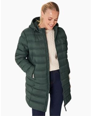 Crew Lightweight Coat Padded Jacket - Green