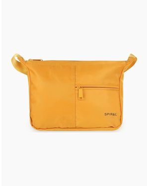 Spiral Cali Cross Body Bag With Hardware - Yellow