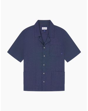 Uskees #6004 Cuban Oxford Chambray Shirt - Blue