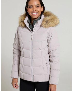 Mountain Warehouse Ladies Isla Extreme Short Down Jacket - Grey