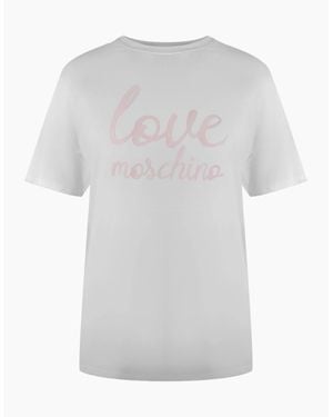Love Moschino Bold Logo T-Shirt - White
