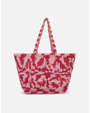 Nooki Design Glasto Crochet Tote - Pink