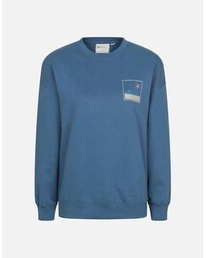 Mountain Warehouse Ladies Conwall Graphic Sweatshirt - Blue