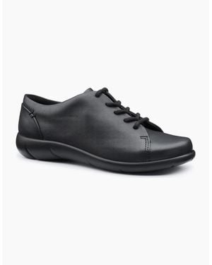 Hotter Dew Ii Wide Fit Shoes - Black