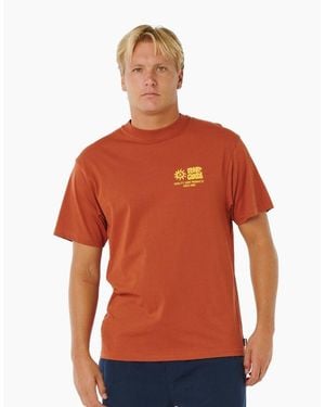 Rip Curl Rip Curl Pacific Rinse Glass Off Short Sleeve T-Shirt - Red
