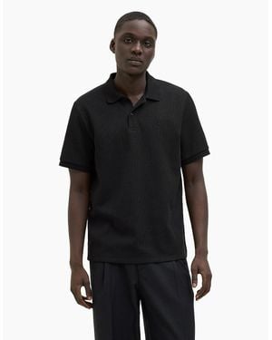 Jack & Jones Austin Short Sleeve Polo Shirt - Black