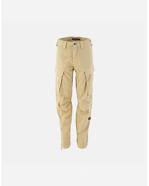 G-Star Solid Patterned Flap Pocket Combat Trousers - Natural