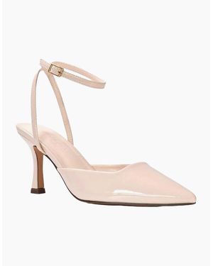 XY London Ladies Lacey May Court Shoes - Natural
