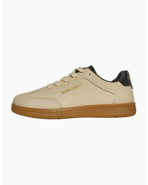 Original Penguin Salsa Round Toe Flat Heel Court Shoes - Natural