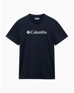 Columbia Basic Large Chest Logo T-Shirt - Blue