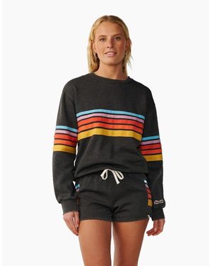 Rip Curl Rip Curl Surf Revival Relaxed Crew Sweatshirt - Black