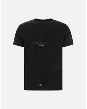 Givenchy Slim Fit Cotton Reverse T-Shirt - Black