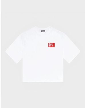DIESEL T-Rowylabel T-Shirt - White