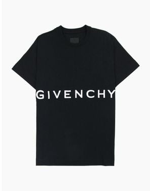 Givenchy 4G Embroidered T-Shirt - Black