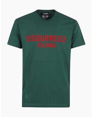 DSquared² Milano Logo Cool Fit T-Shirt - Green