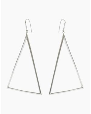 Isabel Marant Triangular Hoop Earrings - White