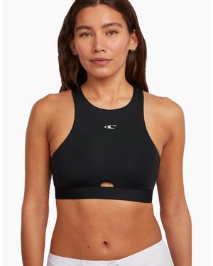O'neill Sportswear Surf Top Sports Bra Short Sleeve Rash Vest - Black