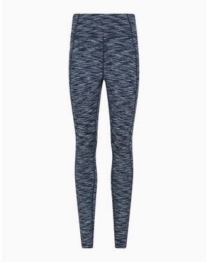 Mountain Warehouse Ladies Breathe & Balance High Waist Leggings - Blue