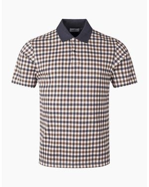Aquascutum Micro Check Polo Shirt - Multicolour
