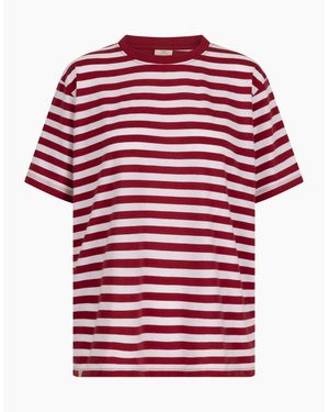 Trespass Ladies Jemima Striped Casual T-Shirt - Red