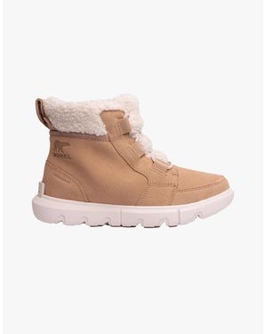 Sorel Explorer Next Carnival Ankle Flat Boots - White