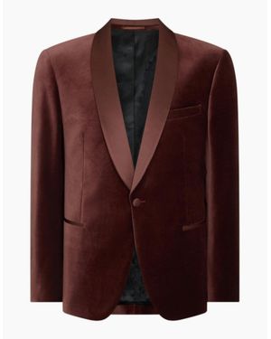 Remus Uomo Romeo Velvet Jacket 68 Burgandy - Purple