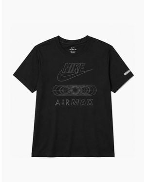 Nike Air Max Nike Air Max Tonal Sports Casual T Shirt - Black