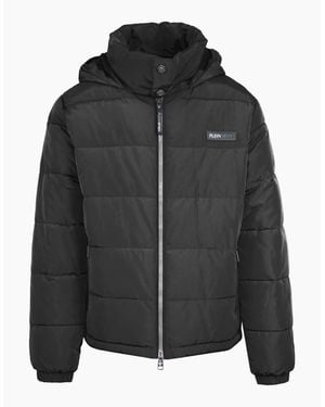 Philipp Plein Plein Sport Bold Back Logo Padded Jacket - Black