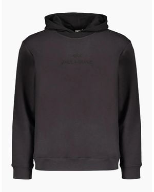 Paul & Shark Active Fleece Soft Cotton Hoodie With Logo - Black