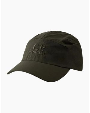 C.P. Company P.P.T. Embroidered Logo Cap - Black