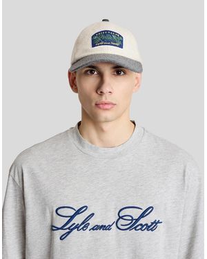 Lyle & Scott Wavey Garms Patch Cap - Grey