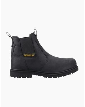 Caterpillar Ager Dealer Leather Occupational Work Boots - Black