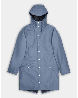 Rains Long Jacket - Blue
