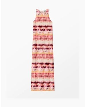 Ro&zo Tie Dye Print Dress - White