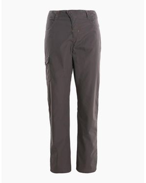Trespass Rambler Solid Patterned Straight Cargo Trousers - Grey