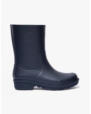 Fitflop Wonderwelly Short Rubber Wellington Boots Midnight - Blue