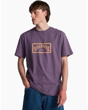 Billabong Arch Frame Short Sleeve T-Shirt - Purple