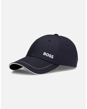 BOSS Boss Cap-1 Cotton-Twill Cap With Logo Detail Nos - Blue