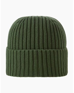 Jack & Jones Cotton Adjustable Cuff Beanie - Green