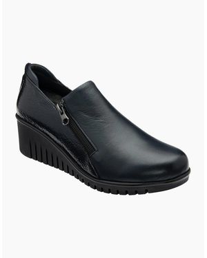 Lotus Altan Low Wedge Shoes - Black