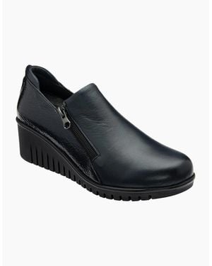 Lotus Altan Low Wedge Shoes - Black