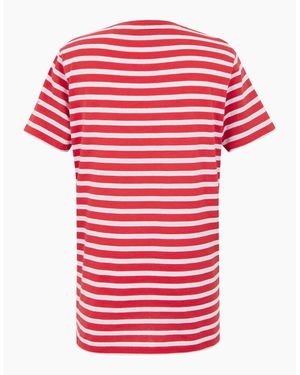 Regatta Ladies Bayletta Striped T-Shirt - Red