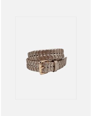 Nooki Design Bradley Woven Belt - White