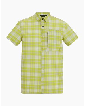 Regatta Checked Insect Repellent Short-Sleeved Travel Shirt - Green