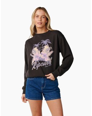Rip Curl Rip Curl Party Wave Graphic Print Sweatshirt - Blue