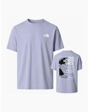 The North Face Globe Reload Relaxed Crew Neck T-Shirt - Blue