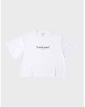 Off-White c/o Virgil Abloh Thick Need Space Crop Tee - Blue