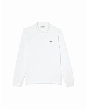 Lacoste L1212 Classic Long Sleeve Polo T-Shirt - White
